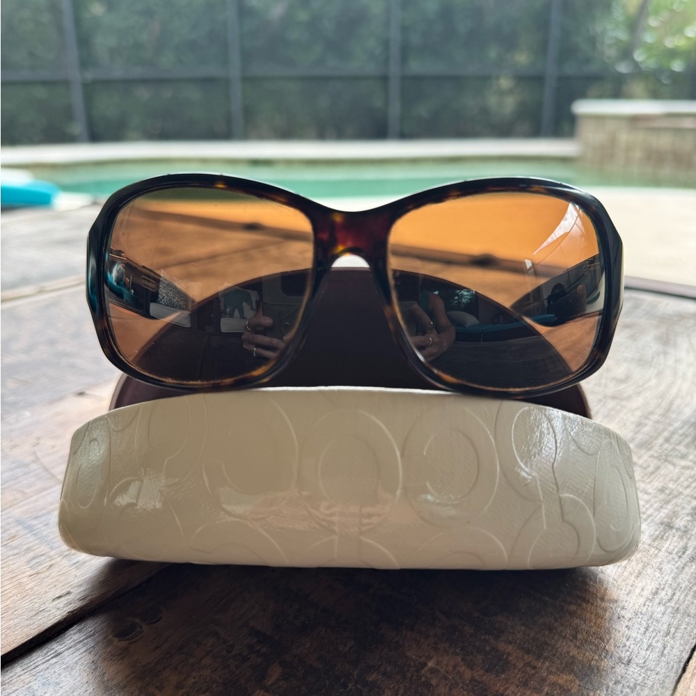 Coach Nina 5494 Brown Women's Sunglasses - Picture 4 of 5